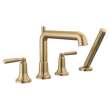T4736-CZ SAYLOR Delta SAYLOR Roman Tub Trim with Hand Shower, Champagne Bronze