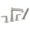 T4736-SS SAYLOR Delta SAYLOR Roman Tub Trim with Hand Shower, Stainless