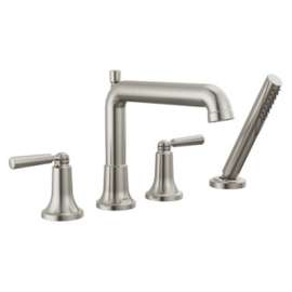 T4736-SS SAYLOR Delta SAYLOR Roman Tub Trim with Hand Shower, Stainless