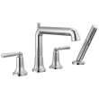 T4736 SAYLOR Delta SAYLOR Roman Tub Trim with Hand Shower, Chrome