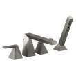 T4743-KS-PR Trillian Delta Trillian Two-Handle Roman Tub Trim with Hand Shower