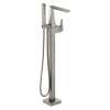 T4743-SS-PR-FL Trillian Delta Trillian Single Handle Floor Mount Tub Filler Trim, Lumicoat Stainless