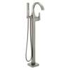 T4746-SS-PR-FL Trillian Delta Trillian Single Handle Floor Mount Tub Filler Trim, Lumicoat Stainless