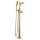 T4756-CZLHP-FL Dorval Delta Dorval Single Handle Floor Mount Tub Filler Trim-Less Handle, Champagne Bronze
