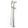 T4756-SSLHP-FL Dorval Delta Dorval Single Handle Floor Mount Tub Filler Trim-Less Handle, Stainless
