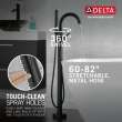 T4759-BLFL Trinsic Delta Trinsic Single Handle Floor Mount Tub Filler Trim with Hand Shower, Matte Black