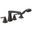 T4764-RB Ashlyn Delta Ashlyn Roman Tub with Hand Shower Trim, Venetian Bronze