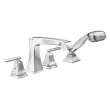 T4764 Ashlyn Delta Ashlyn Roman Tub with Hand Shower Trim, Chrome