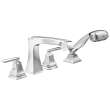 T4764 Ashlyn Delta Ashlyn Roman Tub with Hand Shower Trim, Chrome