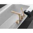 T4774-CZ Zura Delta Zura 4-hole Roman Tub with Handshower Trim, Champagne Bronze