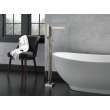 T4774-SSFL Zura Delta Zura Single Handle Floor Mount Tub Filler Trim with Hand Shower, Stainless