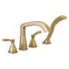 T4776-CZ Stryke Delta Stryke Four Hole Roman Tub Trim, Champagne Bronze