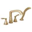 T4776-CZ Stryke Delta Stryke Four Hole Roman Tub Trim, Champagne Bronze
