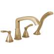 T4776-CZ Stryke Delta Stryke Four Hole Roman Tub Trim, Champagne Bronze