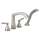 T4776-SS Stryke Delta Stryke Four Hole Roman Tub Trim, Stainless