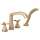 T47766-CZ Stryke Delta Stryke Four Hole Roman Tub Trim, Champagne Bronze