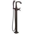 T47766-RBFL Stryke Delta Stryke Single Handle Floor Mount Tub Filler Trim, Venetian Bronze