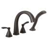 T4777-RB Stryke Delta Stryke Four Hole Roman Tub Trim, Venetian Bronze