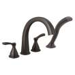 T4777-RB Stryke Delta Stryke Four Hole Roman Tub Trim, Venetian Bronze