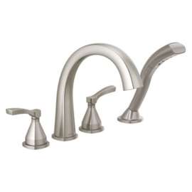 T4777-SS Stryke Delta Stryke Four Hole Roman Tub Trim, Stainless