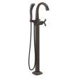 T47776-RBFL Stryke Delta Stryke Single Handle Floor Mount Tub Filler Trim, Venetian Bronze