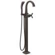 T47776-RBFL Stryke Delta Stryke Single Handle Floor Mount Tub Filler Trim, Venetian Bronze