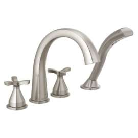 T47776-SS Stryke Delta Stryke Four Hole Roman Tub Trim, Stainless