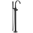 T4788-BLLHP-FL Tetra Delta Tetra Floor Mount Tub Filler Trim, Matte Black