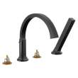 T4788-BLLHP Tetra Delta Tetra Roman Tub Trim with Hand Shower
