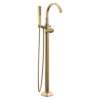 T4788-CZ-PR-LHP-FL Tetra Delta Tetra Floor Mount Tub Filler Trim, Lumicoat Champagne Bronze