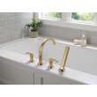 T4788-CZ-PR-LHP Tetra Delta Tetra Roman Tub Trim with Hand Shower, Lumicoat Champagne Bronze