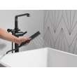 T4789-BLLHP-FL Tetra Delta Tetra Floor Mount Tub Filler Trim, Matte Black
