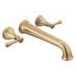 T5797-CZWL Cassidy Delta Cassidy Wall Mounted Tub Filler, Champagne Bronze