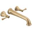 T5797-CZWL Cassidy Delta Cassidy Wall Mounted Tub Filler, Champagne Bronze