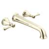 T5797-PNWL Cassidy Delta Cassidy Wall Mounted Tub Filler, Polished Nickel