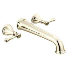 T5797-PNWL Cassidy Delta Cassidy Wall Mounted Tub Filler, Polished Nickel