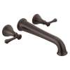 T5797-RBWL Cassidy Delta Cassidy Wall Mounted Tub Filler, Venetian Bronze