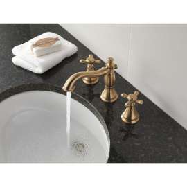 Two Cross Bath Faucet / Bidet Handle Kit in Champagne Bronze