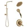 KSH-T17094-52433-CZ Linden Round Emerge Shower Faucet Kit, Champagne Bronze