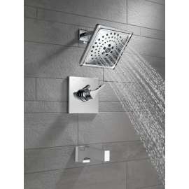 Zura Bathtub and Shower Trim in Polished Nickel
