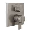 Ara Valve Trim with 6-Setting Integrated Diverter in Stainless