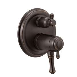Cassidy Valve Trim with 6-Setting Integrated Diverter in Venetian Bronze