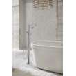 T4797-FL-LHP Cassidy Single Handle Floor Mount Tub Filler Trim with Hand Shower Less Handle in Chrome