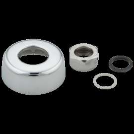 Commercial Instit Parts: 3/4" Spud Nut, Washer, and Flange, 060463A