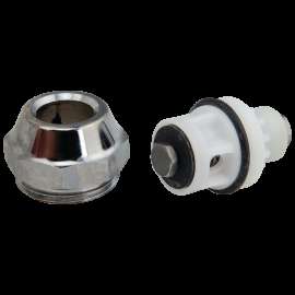 Commercial Instit Parts: Push Button/Cage/Button Cap Nut- MMO, 061322A