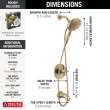 Delta Nicoli(R): Monitor(R) 14 Series Tub and Shower with SureDock(R) Hand Shower, 144749-CZ-HS