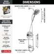 Delta Nicoli(R): Monitor(R) 14 Series Tub and Shower with SureDock(R) Hand Shower, 144749-HS