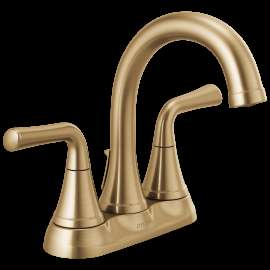 Delta Kayra(R): Two Handle Centerset Bathroom Faucet, 2533LF-CZMPU