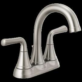 Delta Kayra(R): Two Handle Centerset Bathroom Faucet, 2533LF-SSMPU