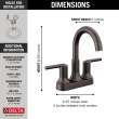 Delta Trinsic(R): Two Handle Centerset Bathroom Faucet, 2559-RBMPU-DST